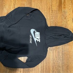 Nike Black Hoodie with White Logo